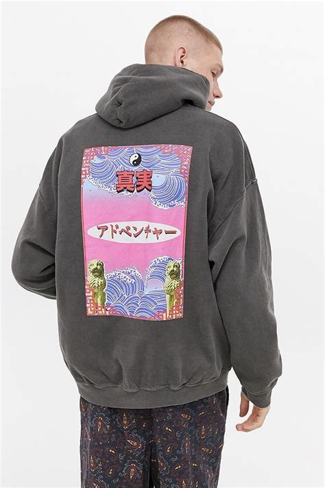 graphic oversized hoodie men's.